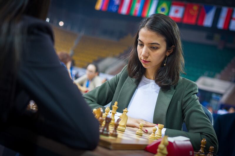 Iranian chess player Sarasadat Khademalsharieh arrived in Spain on Tuesday after being reportedly warned not to return to Iran. EPA