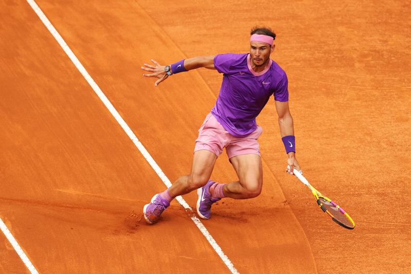 Rafael Nadal during the final. Getty