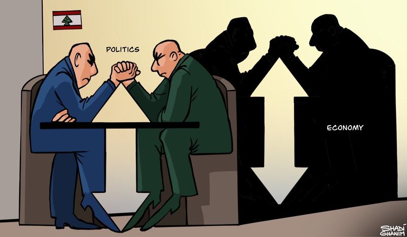 Our cartoonist's take on the volatility of Lebanon's politics and economy