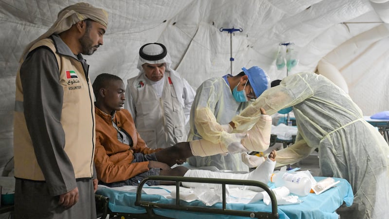 Medics at the UAE's field hospital in Amdjarass, Chad, have carried out more than 389 operations since it opened on July 9 last year. Wam