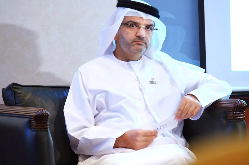 Rashed Al Baloushi, the Abu Dhabi Securities Exchange chief executive, is due to hold talks with the lord mayor of the City of London to see how they can cooperate further with the London bourse. Delores Johnson / The National