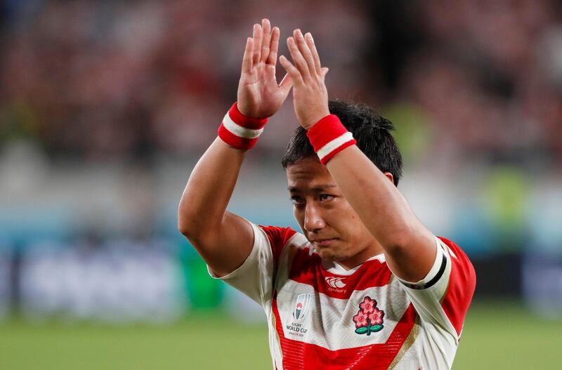 9. Yutaka Negare (Japan). Japan’s scrum-half could get into this team based exclusively on the fact he passed the ball 75 times and did not kick once in the epic win over Scotland. There was more to him than that, though. Reuters