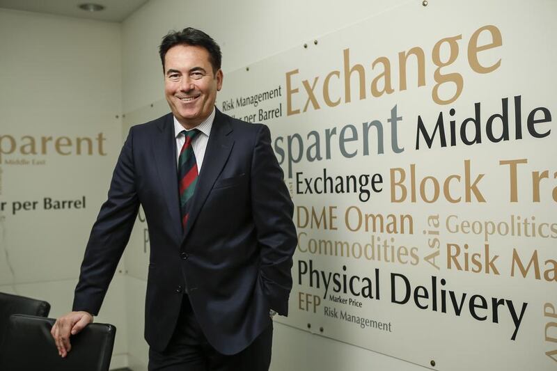 Jamie Lear, a currency trader turned director for Dubai Mercantile Exchange, enjoys his role as a mentor to colleagues in the emirates after years of experience in London. Antonie Robertson / The National