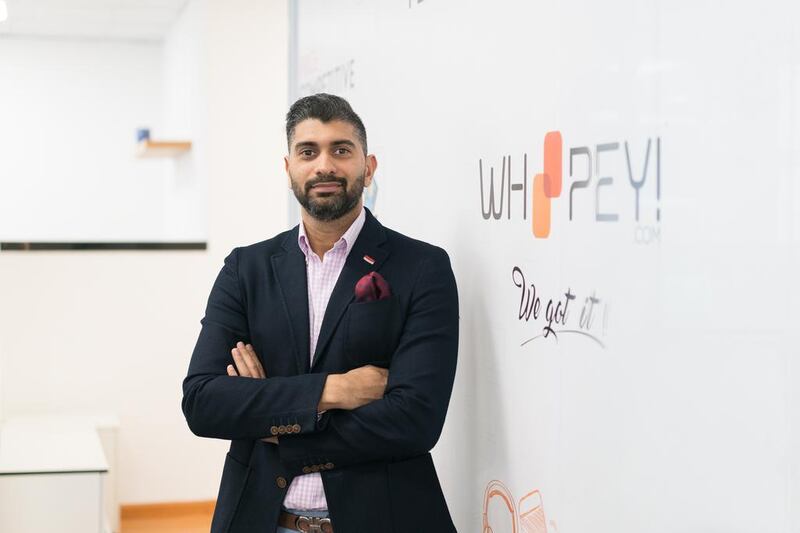 Saad Khan, the founder of Whoopey.com, sees opportunities for 'mass-market brands that do well online'. Anna Nielsen for The National