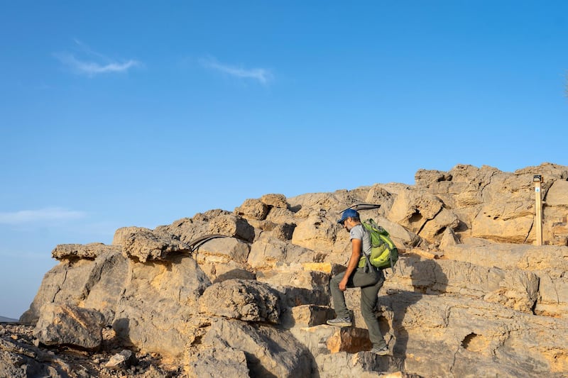 Participants must carry everything they need for the trip to be self-sufficient, with routes designed to challenge hikers physically across the rugged terrain of the Ras Al Khaimah mountain landscape.