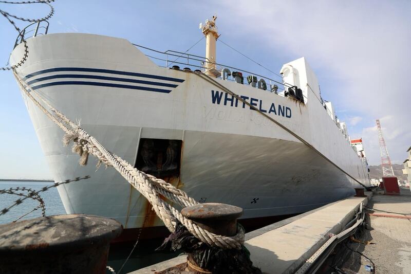 The Whiteland, flying the UAE flag, will arrive at Al Arish port in Egypt in mid-February, before the cargo is moved by road to Rafah and then on to Gaza