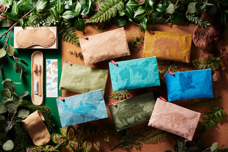 Emirates Airlines' new amenity kits include a toothbrush, eye shades and socks. Photo: Emirates