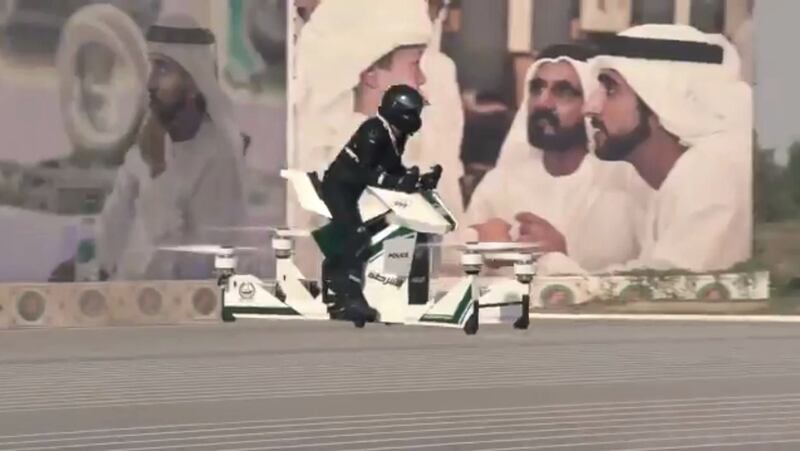 A screengrab of the video posted on the Dubai Police official Twitter account.