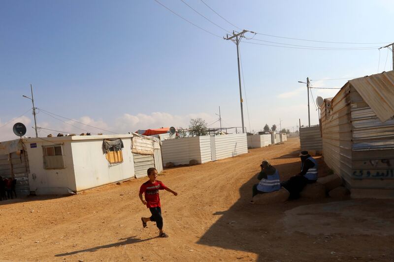 A child at the Zaatari camp for Syrian refugees in Jordan. EPA