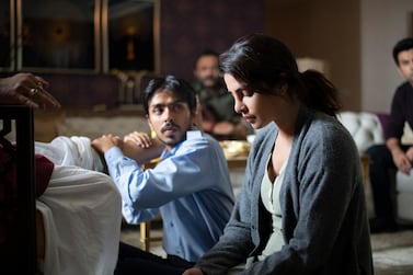 Adarsh Gourav and ​Priyanka Chopra Jonas in 'The White Tiger'. Netflix