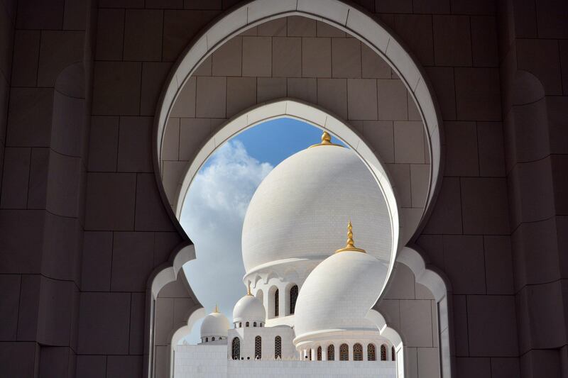 This shot was taken at the entrance of the Grand Mosque in Abu Dhabi.