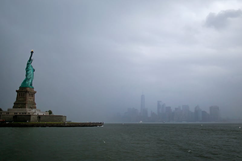 The Statue of Liberty rises from the harbour in New York as a symbol of welcome for the worn and weary. AP Photo