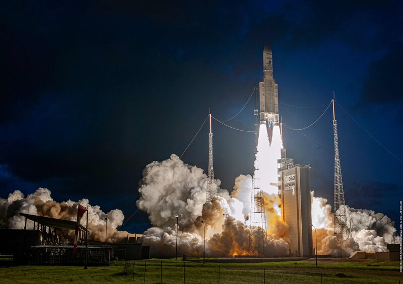 European rocket launches take place from a spaceport in French Guiana. Reuters
