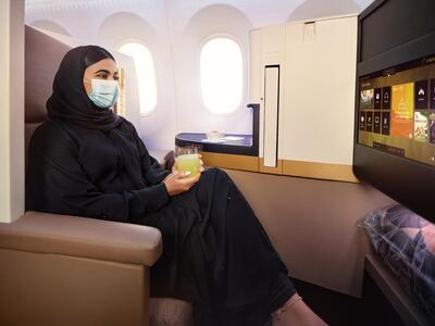 To celebrate the UAE's 49th National Day, Etihad is giving away two return Business Class flights. Courtesy Etihad