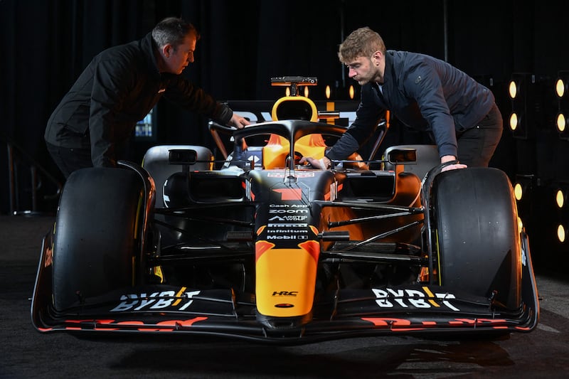 Red Bull Racing unveiled the team's new Formula One car for the 2023 season in New York on February 3. AFP