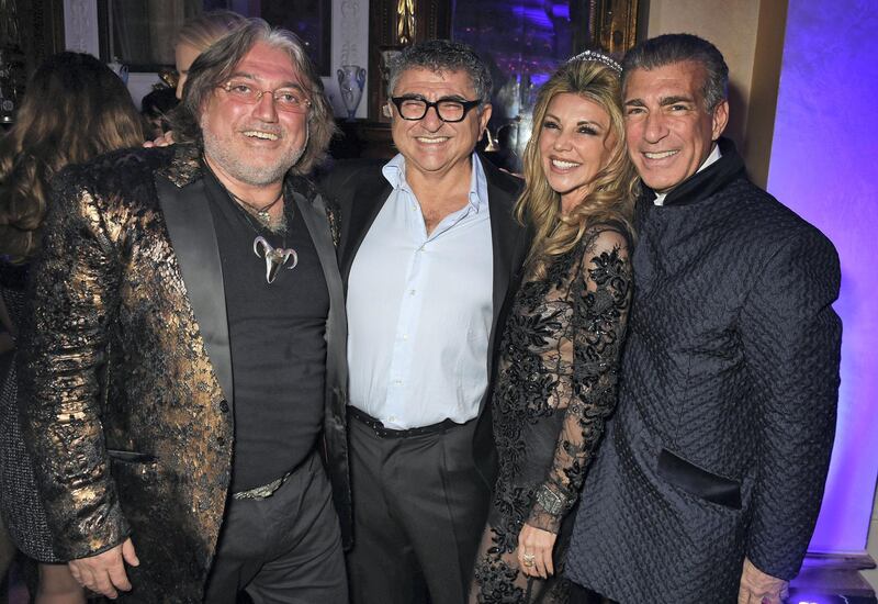 LONDON, ENGLAND - JANUARY 23:  (L to R) Robert Tchenguiz, Vincent Tchenguiz, Lisa Tchenguiz and Steve Varsano attend Lisa Tchenguiz's birthday party on January 23, 2016 in London, England.  (Photo by David M. Benett/Dave Benett/Getty Images)