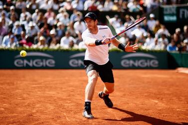 Andy Murray in action against Stan Wawrinka in the semi-finals of the 2017 French Open at Roland Garros. Getty