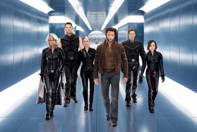Hugh Jackman, Halle Berry, Ellen Page, Anna Paquin, James Marsden, Shawn Ashmore and Daniel Cudmore in X-Men: The Last Stand. Courtesy 20th Century Fox