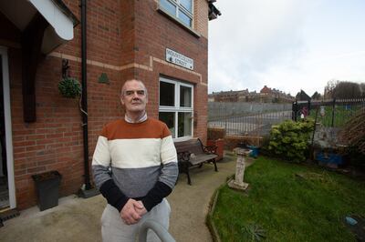 Mountcollyer Street resident David Long's home was built on part of the original Mountcollyer Street in north Belfast. Photo: Paul McErlane / The National