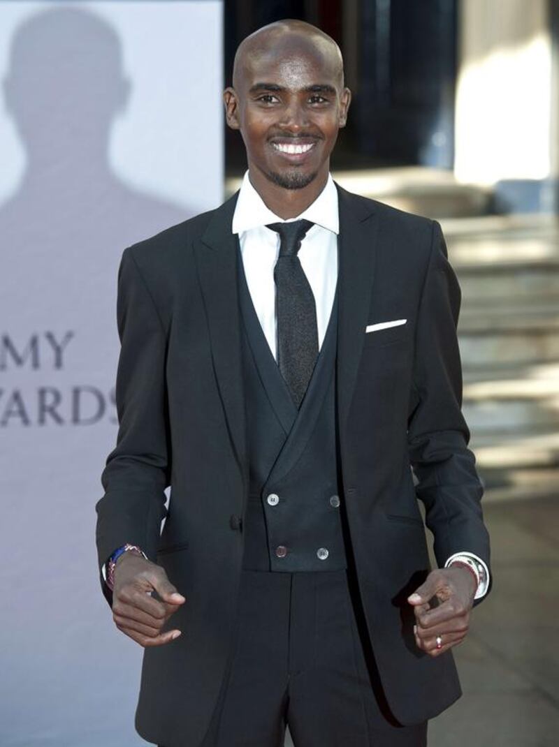 British athlete Mo Farah poses for pictures. Will Oliver / AFP photo