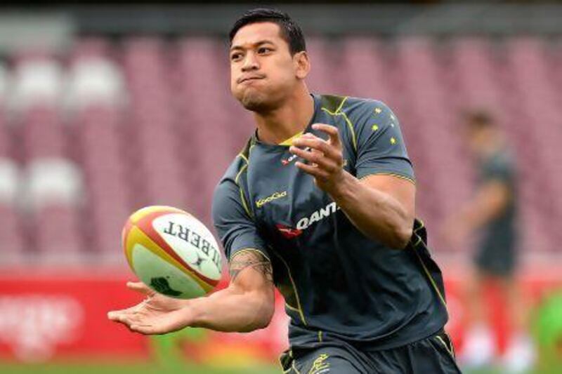 Israel Folau will be ready for the big stage having played rugby league State of Origin games at Brisbane.