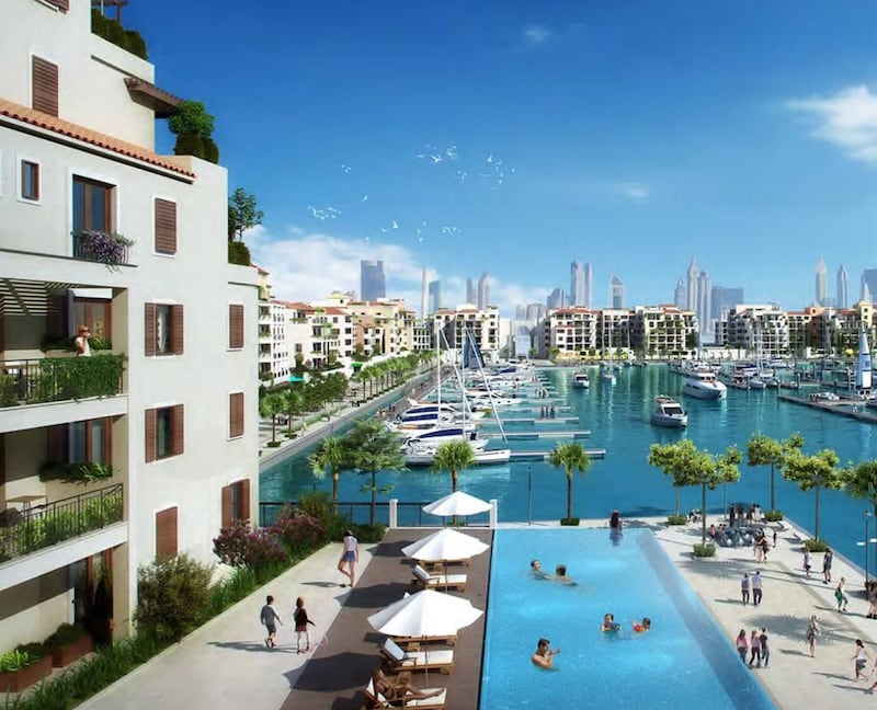 Port De La Mer: A new waterfront community next to La Mer in Jumeirah with a marina, yacht club, private beach and promenade. Price: 1 bedroom from Dh1.4 million