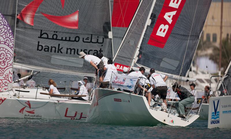 EFG Bank - Sailing Arabia The Tour 2013. .Ras Al Khaimah in port racing and prize giving..Please credit: Lloyd Images