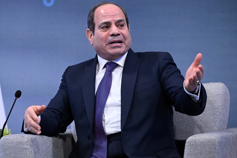 Abdel Fattah El Sisi did not name the sites he is accusing of creating division between Egypt and its Gulf Arab allies. Reuters