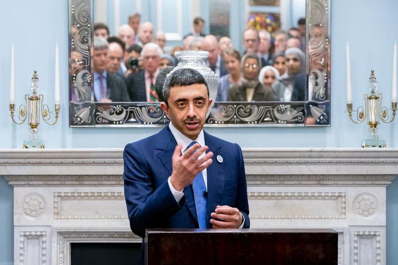 H.H. Sheikh Abdullah bin Zayed Al Nahyan, Minister of Foreign Affairs and International Cooperation, has attended the inauguration ceremony of a new friendship society between the UAE and the UK, "UAE-UK Friendship Society" as part of his current state visit to the UK. Courtesy MOFAAIC