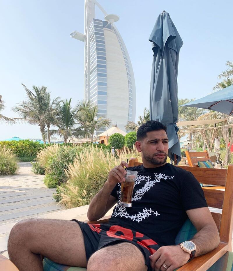 Amir Khan said he had 'holiday vibes' while staying at Jumeirah Al Naseem in July 2020. Instagram / Amir Khan 