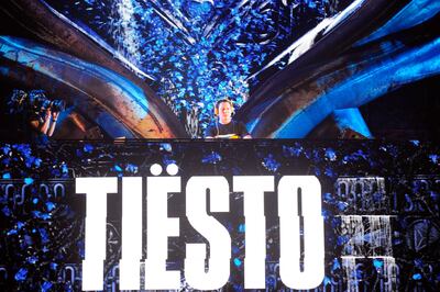 LAS VEGAS, NV - JUNE 18:  DJ/producer Tiesto performs during the 21st annual Electric Daisy Carnival at Las Vegas Motor Speedway on June 18, 2017 in Las Vegas, Nevada.  (Photo by Steven Lawton/Getty Images)