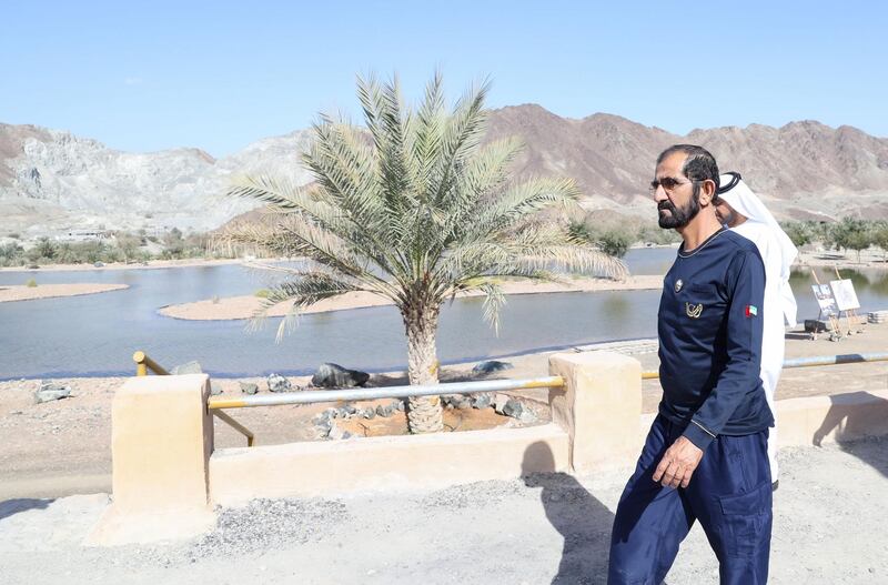 Sheikh Mohammed bin Rashid visits Hatta on Monday to check on developments. Wam