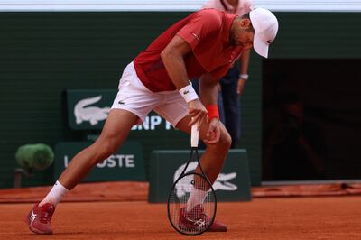 Novak Djokovic was forced to retire hurt from the 2024 French Open to undergo knee surgery. AFP