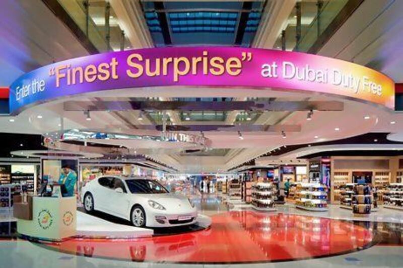 Dubai Duty Free sold 23,000 iPads, two tonnes of gold and more than two million bottles of perfume last year to generate Dh1.5bn in profits, surpassing Harrods and Selfridges. Courtesy DDF
