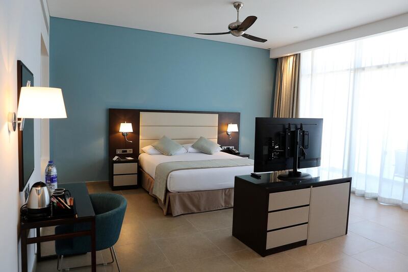 DUBAI, UNITED ARAB EMIRATES, December 10 – View of the Junior suite at the RIU hotel on Deira Island in Dubai. (Pawan Singh / The National) For News/Lifestyle/Online/Instagram. Story by Kelly