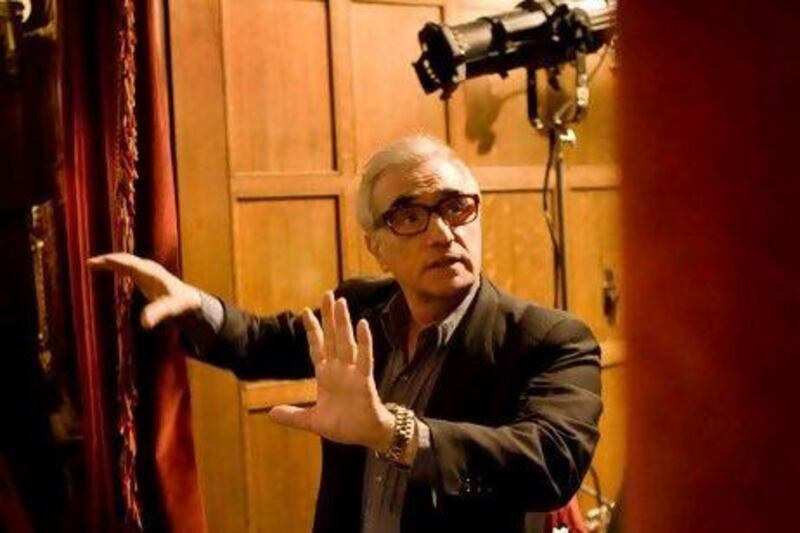 Martin Scorsese at work on the set of "Shutter Island."