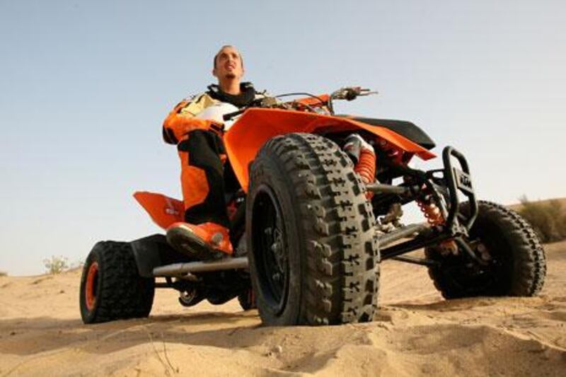 If you want to ride a quad bike off-road in Dubai it must be registered.