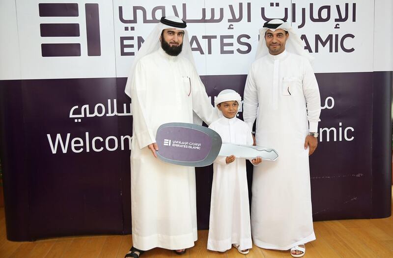 Mohammad Khaled Sulaiman Alhindassi is the lucky owner of a new Bentley GT V8 coupé luxury sports car after being named the winner of the monthly raffle draw by Emirates Islamic Bank for July 2015. 
