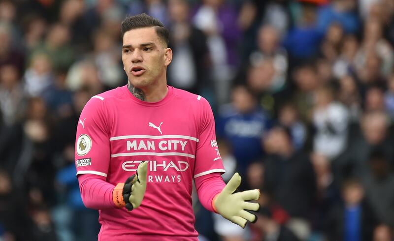 MANCHESTER CITY RATINGS: Ederson – 7. Rushed out impressively to deny a potential ball through and then did well to deny Gelhardt to keep a clean sheet. AP