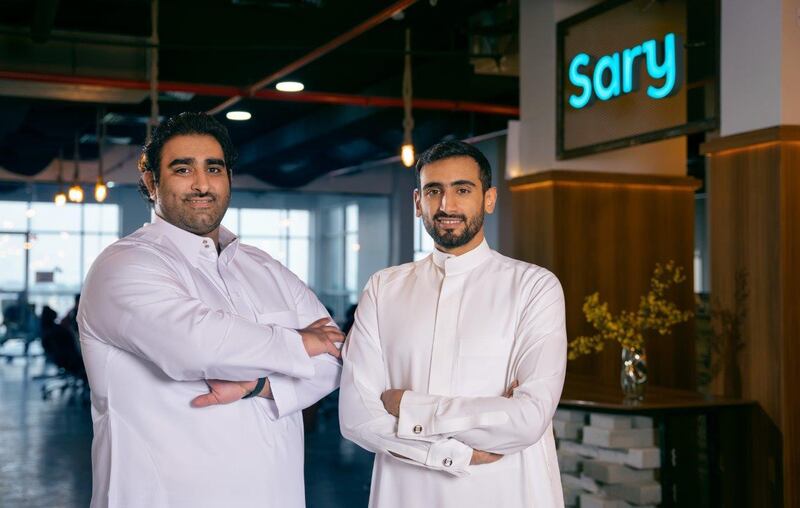 Sary co-founders Mohammed Aldossary (left) and Khaled Alsiari plan to use the $30.5m raised to grow the company's geographical footprint and expand its range of products and services. Courtesy of Sary