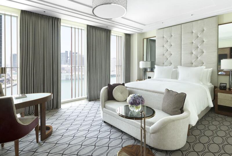 A deluxe king room. Courtesy Four Seasons Abu Dhabi