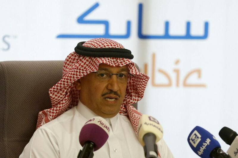 Yousef Al Benyan, the vice chairman and chief executive of Sabic says Increasing chemical production is crucial to Saudi Arabia’s Vision 2030 blueprint, which envisions creating higher-value products and jobs. Faisal Al Nasser / Reuters