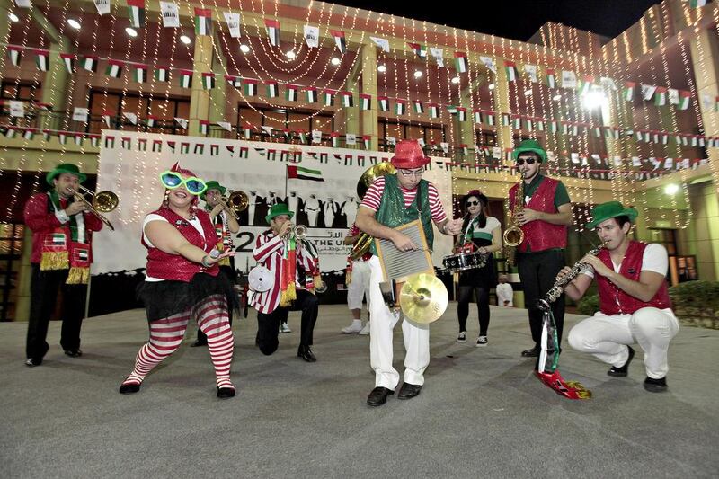 The Cottas Club Jazz Band from Portugal were popular with both children and adults outside the Umm Al Quwain Ministry of Culture, Youth and Community Development premises. Jeffrey E Biteng / The National