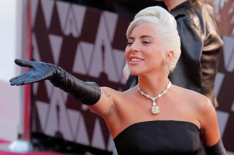 Nominee, Lady Gaga, arrives at the 91st Academy Awards. Reuters