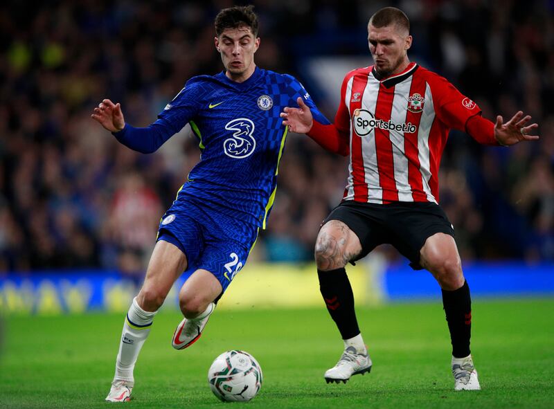 Kai Havertz 7 – Looked menacing cutting in from the left hand side. He gave Chelsea the lead when he headed home Ziyech’s corner in a crowded box before half time. He had earlier come close by forcing Forster into a save at the near post, and again when he couldn’t quite curl the ball into the corner. AP Photo