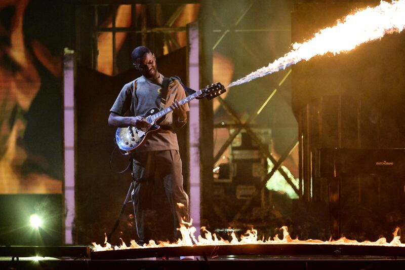 Dave performs. Getty Images