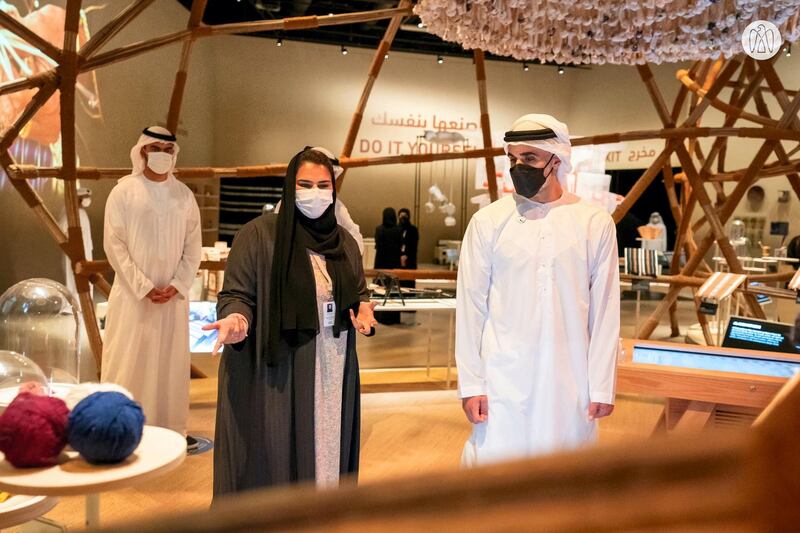 Khaled bin Mohamed bin Zayed has opened the House of Artisans, which pays tribute to and celebrates UAE artisans. Courtesy Abu Dhabi Media