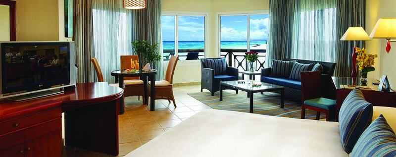 An Ocean Front Suite at Fujairah Rotana Resort & Spa Al Aqah Beach. Courtesy Fujairah Rotana Resort & Spa

