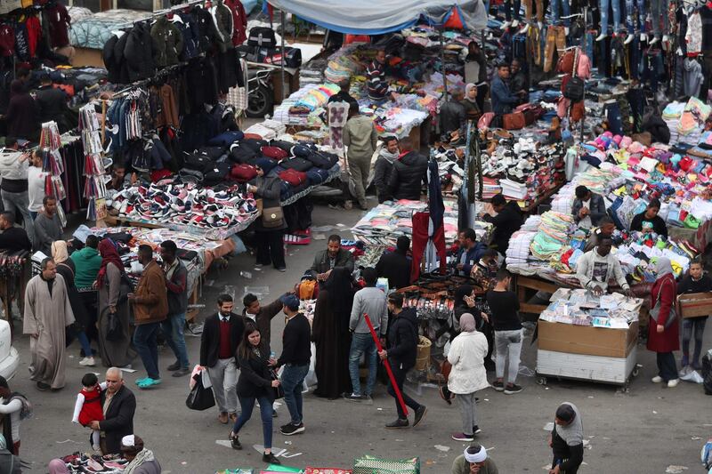 The al-Atba district of the Egyptian capital Cairo. Egypt's population has reached 100 million, the statistics agency said, highlighting the threat of overpopulation in a poverty-stricken country where many live in crowded megacities.  AFP