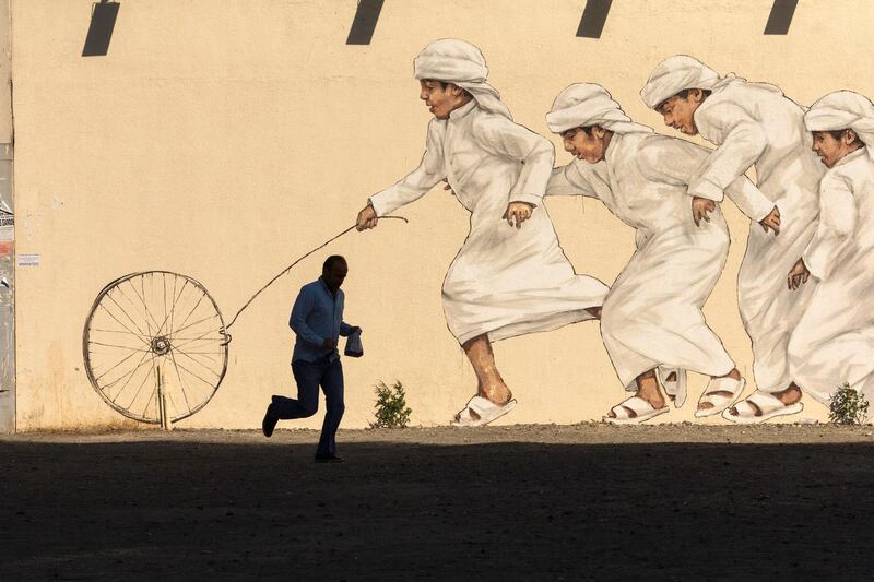 Dubai, United Arab Emirates, May 26, 2017:     Street art along December 2 streetin the Al Satwa area of Dubai on May 26, 2017. Christopher Pike / The National

Job ID: 34726
Reporter:  N/A
Section: News
Keywords: 